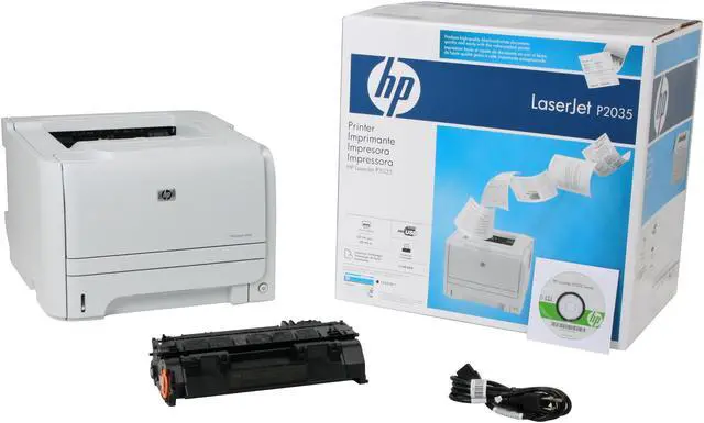 Alt view image 8 of 8 - HP LaserJet P2035 (CE461A) Up to 30 ppm 600 x 600 dpi USB / Parallel Monochrome Laser Printer
