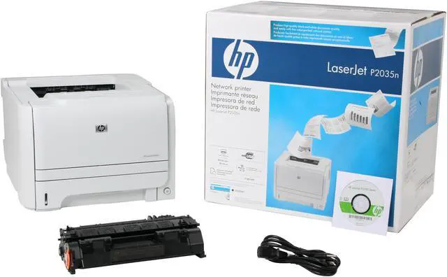 Alt view image 8 of 8 - HP LaserJet P2035n CE462A Workgroup Up to 30 ppm Monochrome Ethernet (RJ-45) / USB Laser Printer