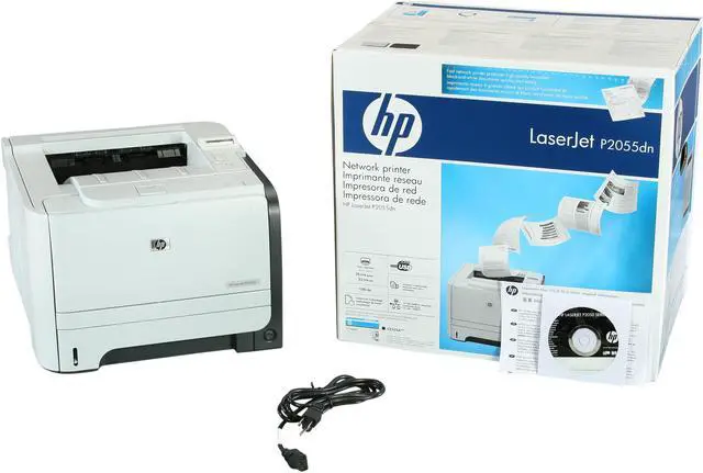 Alt view image 9 of 9 - HP LaserJet P2055dn CE459A Workgroup Up to 35 ppm Monochrome Ethernet (RJ-45) / USB Laser Printer