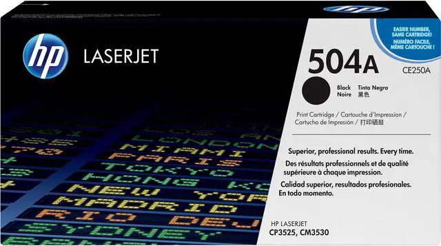 Main image of HP 504A LaserJet Toner Cartridge - Black