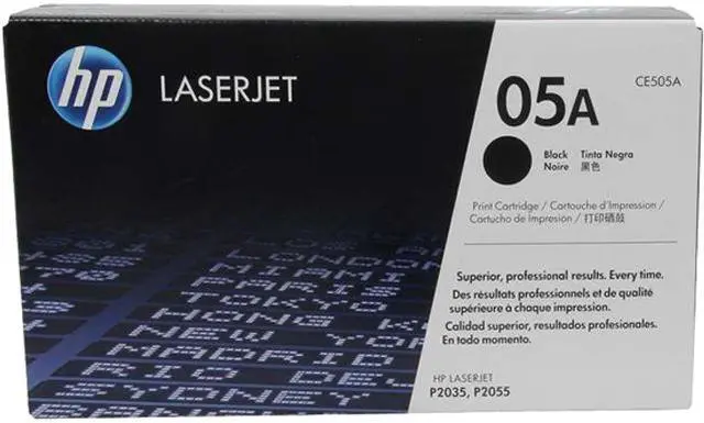 Alt view image 2 of 2 - HP 05A Black Toner Cartridge | Works with HP LaserJet P2035, P2055 Series | CE505A