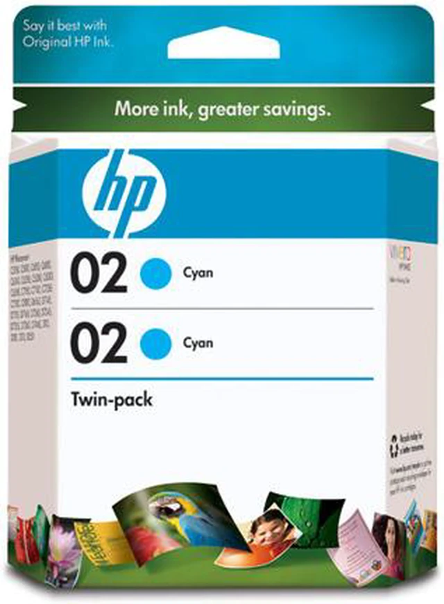 HP CD996FN 02 2-pack Ink Cartridges Cyan - Newegg.com
