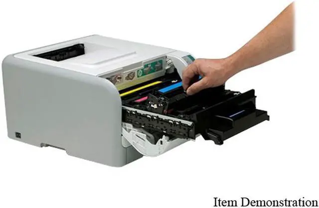 Alt view image 10 of 10 - HP LaserJet CP1215 CC376AR Personal Up to 12 ppm 600 x 600 dpi Color Print Quality Color USB Laser Printer