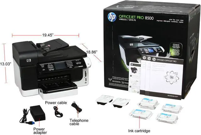 Alt view image 10 of 10 - HP Officejet Pro 8500 CB023A Up to 35 ppm Black Print Speed 4800 x 1200 dpi Color Print Quality Ethernet (RJ-45) / USB / Wi-Fi InkJet MFC / All-In-One Color Printer