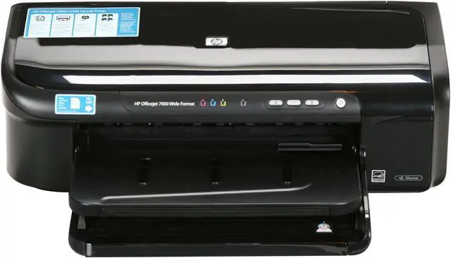 Alt view image 2 of 7 - HP Officejet 7000 C9299A Up to 33 ppm Black Print Speed 4800 x 1200 dpi Color Print Quality Ethernet (RJ-45) / USB InkJet Workgroup Color Printer