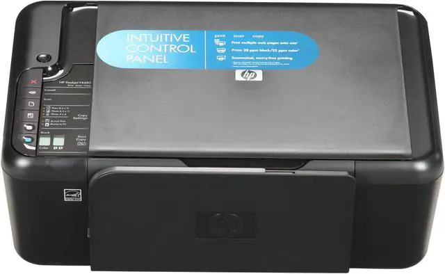 Alt view image 2 of 8 - HP Deskjet F4480 CB745AB1H Up to 28 ppm Black Print Speed 4800 x 1200 dpi Color Print Quality USB InkJet MFC / All-In-One Color Printer