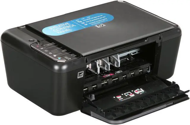 Alt view image 7 of 8 - HP Deskjet F4480 CB745AB1H Up to 28 ppm Black Print Speed 4800 x 1200 dpi Color Print Quality USB InkJet MFC / All-In-One Color Printer