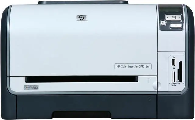 Alt view image 2 of 8 - HP LaserJet CP1518ni CC378AAR Workgroup Up to 12 ppm Color Ethernet (RJ-45) / USB Laser Printer