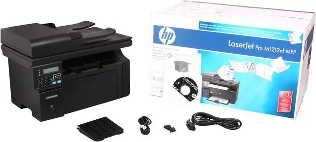 Alt view image 10 of 10 - HP LaserJet Pro M1212nf MFP Up to 19 ppm Monochrome Ethernet (RJ-45) / USB Laser Printer