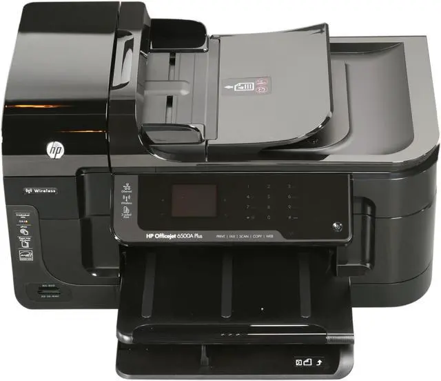 Alt view image 2 of 8 - HP Officejet 6500A PLUS CN557A Up to 32 ppm Black Print Speed 4800 x 1200 dpi Color Print Quality Ethernet (RJ-45) / RJ-11 / USB / Wi-Fi Thermal Inkjet MFC / All-In-One Color Printer