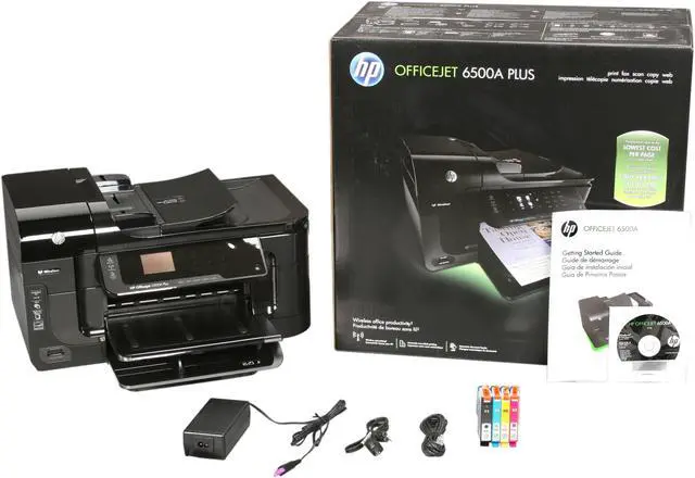 Alt view image 8 of 8 - HP Officejet 6500A PLUS CN557A Up to 32 ppm Black Print Speed 4800 x 1200 dpi Color Print Quality Ethernet (RJ-45) / RJ-11 / USB / Wi-Fi Thermal Inkjet MFC / All-In-One Color Printer