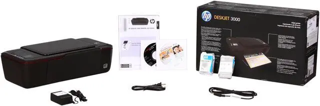 Alt view image 7 of 7 - HP Deskjet 3000 CH393A Up to 20 ppm Black Print Speed 4800 x 1200 dpi Color Print Quality USB / Wi-Fi Thermal Inkjet Personal Color Printer