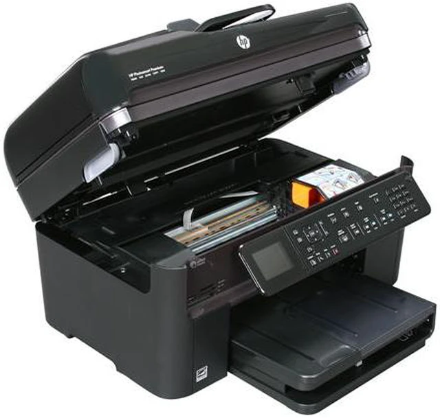Alt view image 6 of 8 - HP Photosmart Premium Fax CQ521A Up to 34 ppm Black Print Speed 9600 x 2400 dpi Color Print Quality Ethernet (RJ-45) / USB / Wi-Fi Thermal Inkjet MFC / All-In-One Color Printer