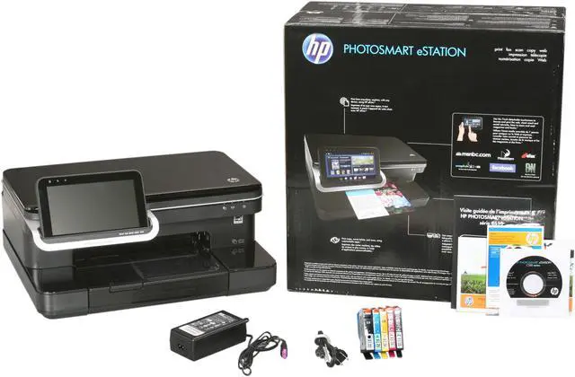 Alt view image 10 of 10 - HP Photosmart eStation C510 Up to 33 ppm Black Print Speed 9600 x 2400 dpi Color Print Quality USB / Wi-Fi Thermal Inkjet MFC / All-In-One Color Printer