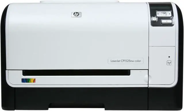Alt view image 2 of 9 - HP LaserJet Pro CP1525nw CE875A Workgroup Up to 12 ppm 600 x 600 dpi Color Print Quality Color Ethernet (RJ-45) / USB / Wi-Fi Laser Printer