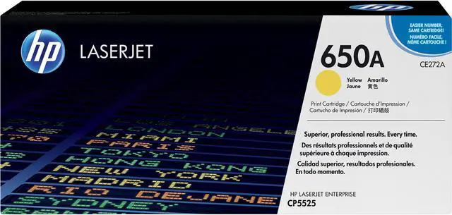 Main image of HP 650A LaserJet Toner Cartridge - Yellow