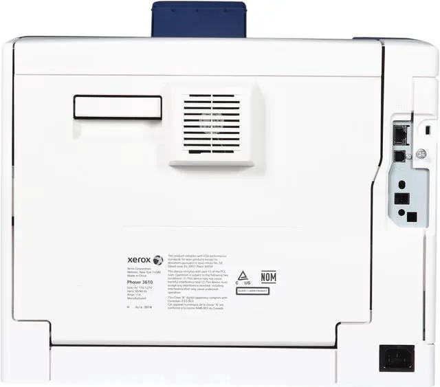 Alt view image 5 of 11 - Xerox Phaser 3610/N Black And White Laser Printer, Up To 47 ppm, Letter/Legal, 1200dpi, USB/ Ethernet, 550-Sheet Paper Tray, 110V