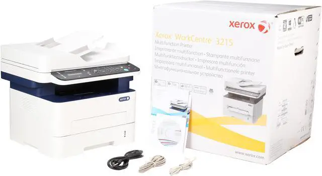 Alt view image 9 of 9 - Xerox WorkCentre 3215/NI Black and White Multifunction Printer, Print/Copy/Scan/Fax Letter/Legal, Up To 27ppm, 2-Sided Print, USB/Ethernet/Wireless, 250-Sheet Tray