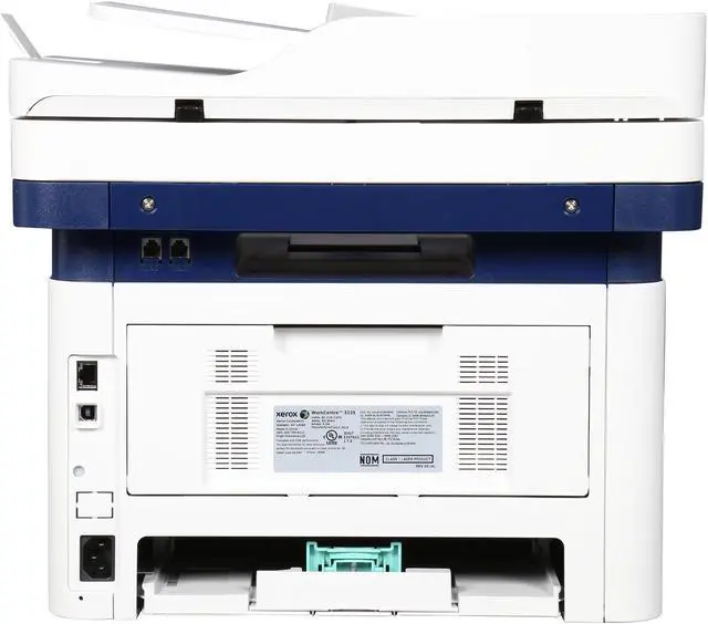 Alt view image 5 of 10 - Xerox WorkCentre 3225/DNI Black and White Multifunction Printer, Print/Copy/Scan/Fax, Letter/Legal, Up To 29ppm, 2-Sided Print, USB/Ethernet/Wireless, 250-Sheet Tray