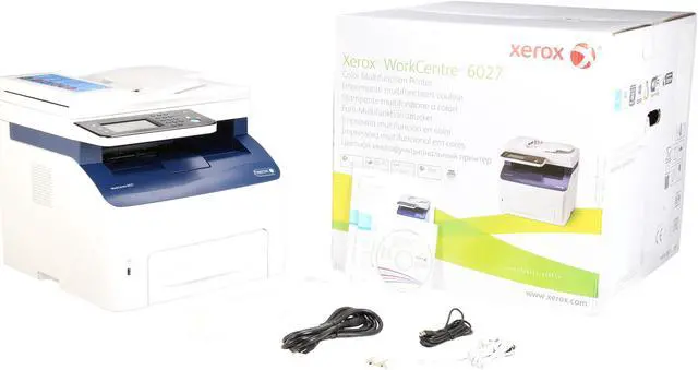 Alt view image 8 of 8 - Xerox WorkCentre 6027/NI Color Multifunction Printer, Print/Copy/Scan/Fax, Up to 18 ppm, USB/Ethernet And Wireless