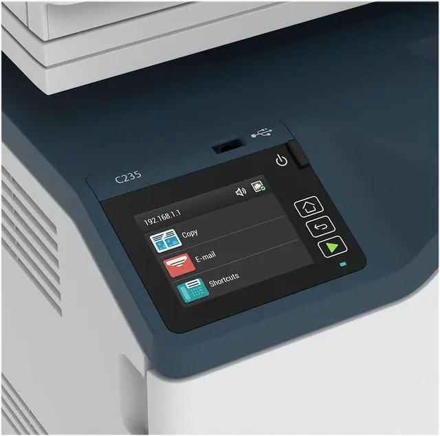 Alt view image 4 of 5 - Xerox C235/DNI - Multifunction printer - color - laser - Letter A (216 x 279 mm)/A4 (210 x 297 mm) (original) - A4/Legal (media) - up to 24 ppm (printing) - 250 sheets - 33.6 Kbps- USB 2.0, LAN, Wi-Fi