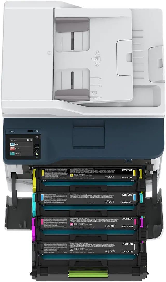 Alt view image 5 of 5 - Xerox C235/DNI - Multifunction printer - color - laser - Letter A (216 x 279 mm)/A4 (210 x 297 mm) (original) - A4/Legal (media) - up to 24 ppm (printing) - 250 sheets - 33.6 Kbps- USB 2.0, LAN, Wi-Fi