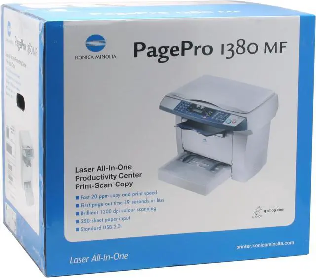 Alt view image 14 of 14 - Konica Minolta PagePro 1380MF 5250229-100 MFC / All-In-One Up to 21 ppm Monochrome USB Laser Printer