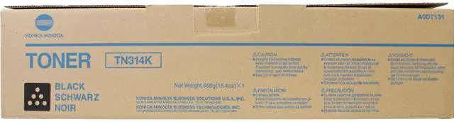 Main image of Konica Minolta TN314K Black Toner Cartridge