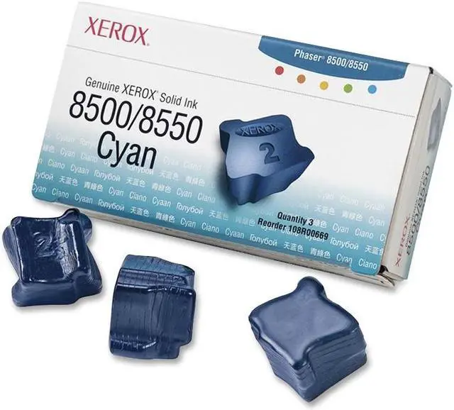 Main image of Xerox 108R00669 Solid Ink - 3 Sticks - Cyan