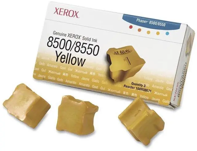 Main image of Xerox 108R00671 Solid Ink - 3 Sticks - Yellow