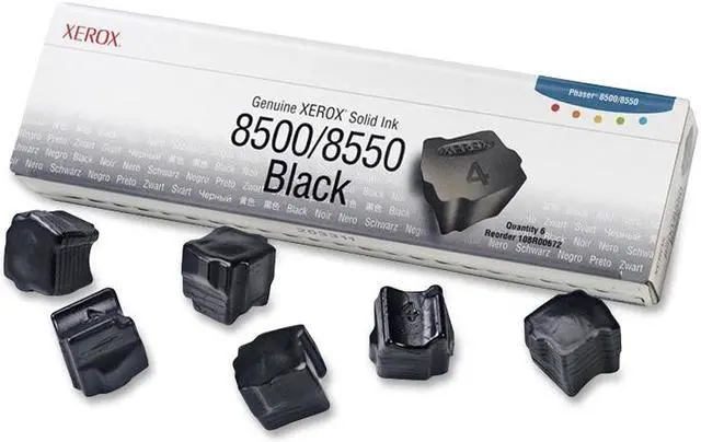 Main image of Xerox 108R00672 Solid Ink - 6 Sticks - Black