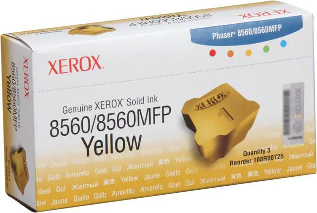 Main image of Xerox 108R00725 Solid Ink - 3 Sticks - Yellow
