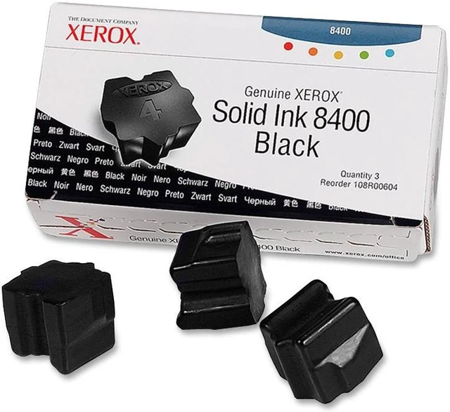 Main image of Xerox 108R00604 Solid Ink - 3 Sticks - Black