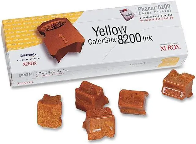 Main image of XEROX 016-2047-00 ColorStix Ink Sticks For Phaser 8200 Yellow