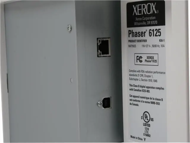 Alt view image 10 of 15 - Xerox Phaser 6125/N Workgroup Up to 16 ppm 600 x 600 dpi Color Print Quality Color Ethernet (RJ-45) / USB Laser Printer