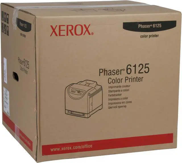 Alt view image 15 of 15 - Xerox Phaser 6125/N Workgroup Up to 16 ppm 600 x 600 dpi Color Print Quality Color Ethernet (RJ-45) / USB Laser Printer