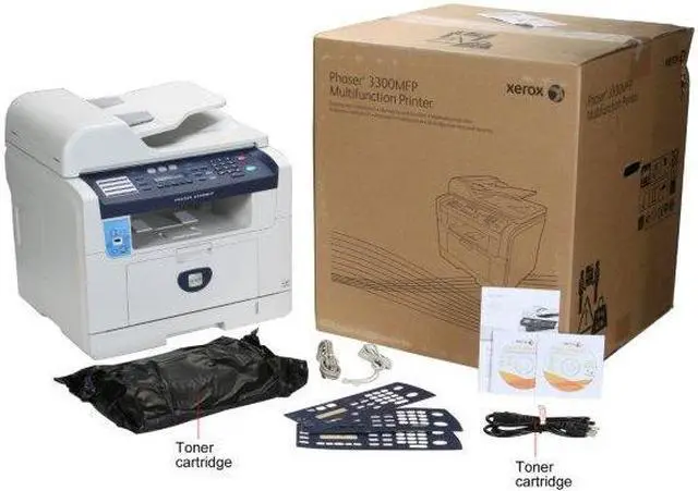 Alt view image 9 of 12 - Xerox Phaser 3300MFP/X MFC / All-In-One Up to 30 ppm Monochrome Ethernet (RJ-45) / USB Printer