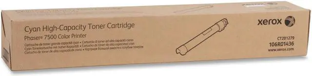 Alt view image 2 of 2 - Xerox 106R01436 High Yield Toner Cartridge - Cyan