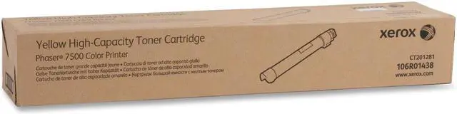 Alt view image 2 of 2 - Xerox 106R01438 High Yield Toner Cartridge - Yellow