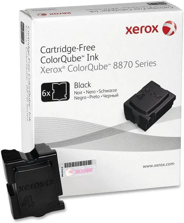 Main image of XEROX 108R00953 Genuine Solid Ink (6 sticks) Black for ColorQube 8870