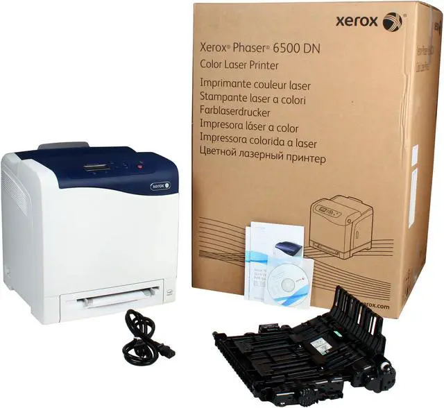 Alt view image 9 of 9 - Xerox Phaser 6500/DN Duplex Color Laser Printer