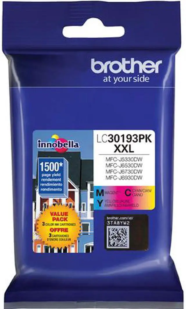 Main image of Brother LC30193PK Super High Yield Ink Cartridge - Combo Pack - Cyan/Magenta/Yellow