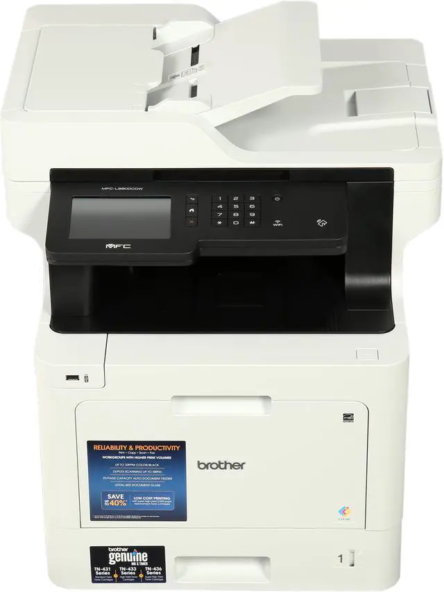 Alt view image 4 of 11 - Brother MFC-L8900CDW Business Wireless Duplex All-in-One Color Laser Printer