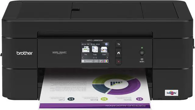 Alt view image 2 of 3 - Brother MFC-J690DW Wireless Duplex Multi-function Color All-in-One Inkjet Printer with Mobile Printing