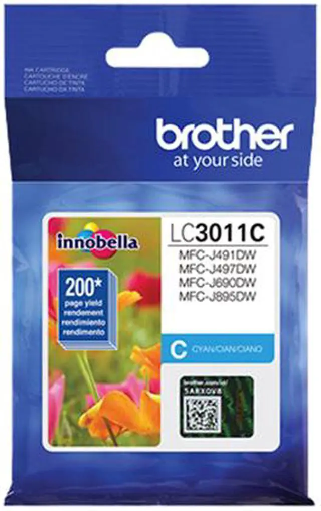 Alt view image 3 of 3 - Brother LC3011C Ink Cartridge - Cyan