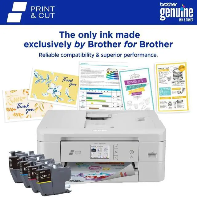 Alt view image 5 of 9 - Brother MFC-J1800DW Print & Cut All-in-One Color Inkjet Printer with automatic paper cutter