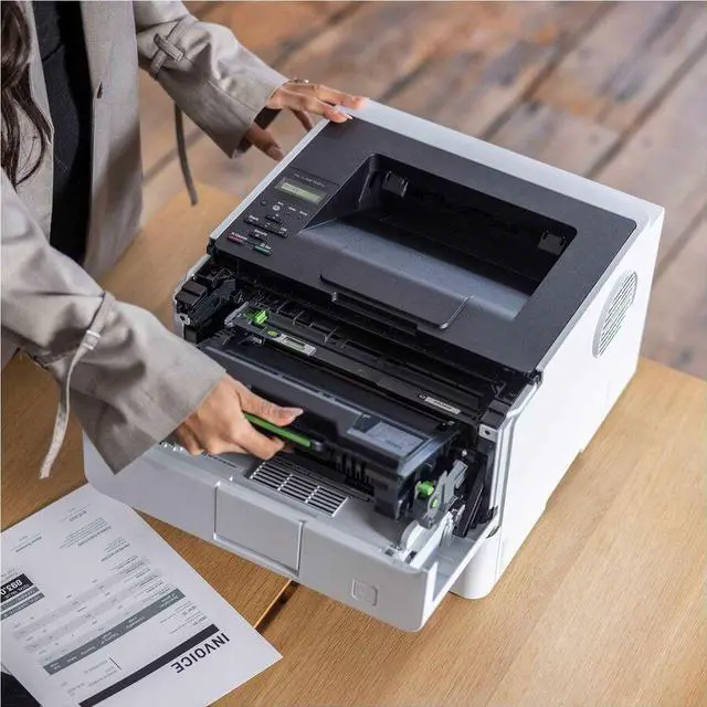Alt view image 7 of 8 - Brother HL HL-L5210DW Desktop Wireless Laser Printer - Monochrome - 48 ppm Mono - 1200 x 1200 dpi Print - Automatic Duplex Print - 350 Sheets Input - Ethernet - Wireless LAN