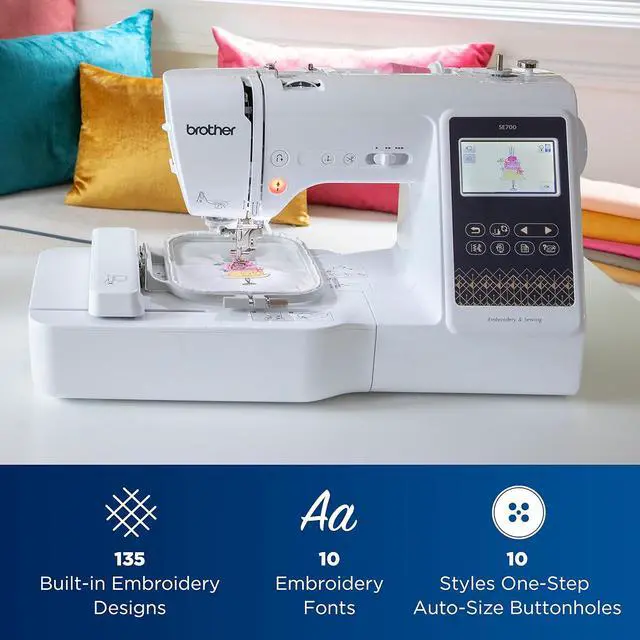 Alt view image 3 of 3 - Brother Computerized Sewing & Embroidery Machine