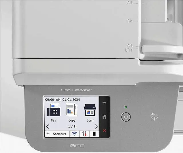 Alt view image 3 of 6 - Brother MFC-L2980DW Wired & Wireless Laser Multifunction Printer - Monochrome   MFCL2980DW