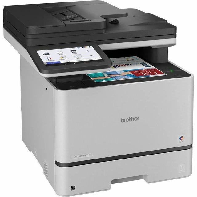 Alt view image 2 of 4 - Brother MFC-L8930CDW Business Color Laser All-in-One Printer with Duplex Printer - 33ppm color / black- 2400 x 600 dpi Print - Gigabit Ethernet - USB 2.0 - Wi-Fi Direct